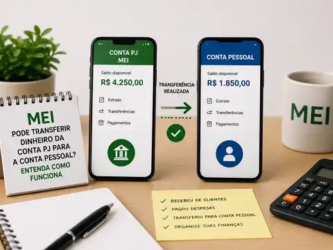 MEI Pode Transferir Dinheiro da Conta PJ para a Conta Pessoal? Entenda Como Funciona
