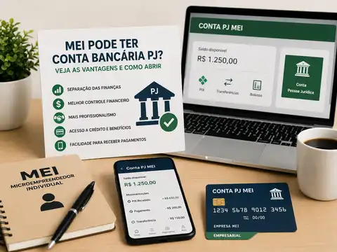 MEI Pode Ter Conta Bancária PJ? Veja as Vantagens e Como Abrir